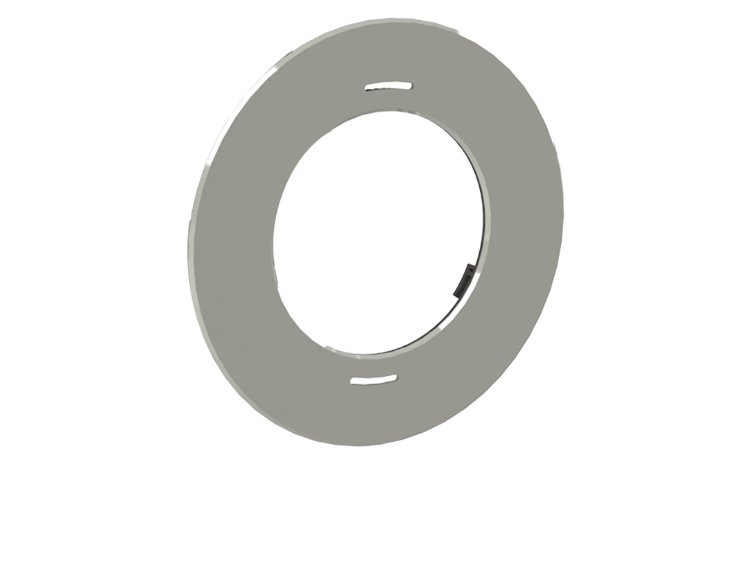 Blende Ultraflach - Durchmesser: 10cm - Dunkelgrau