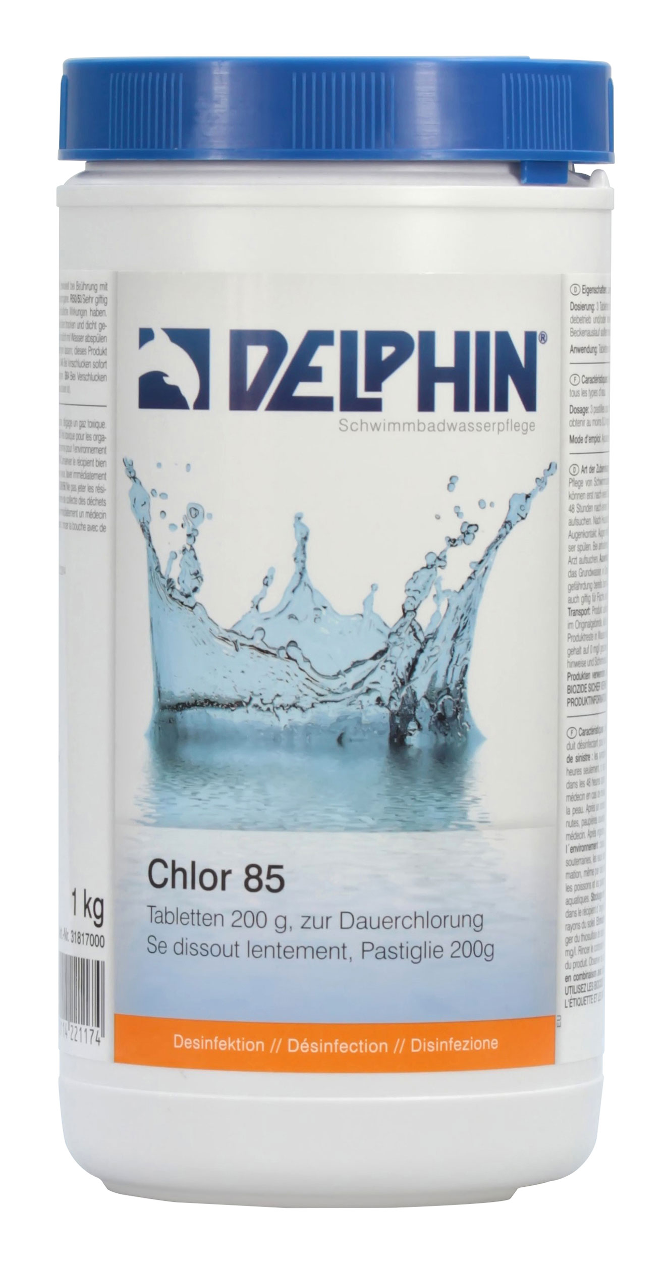 Delphin Chlor 85 Tabs 200g