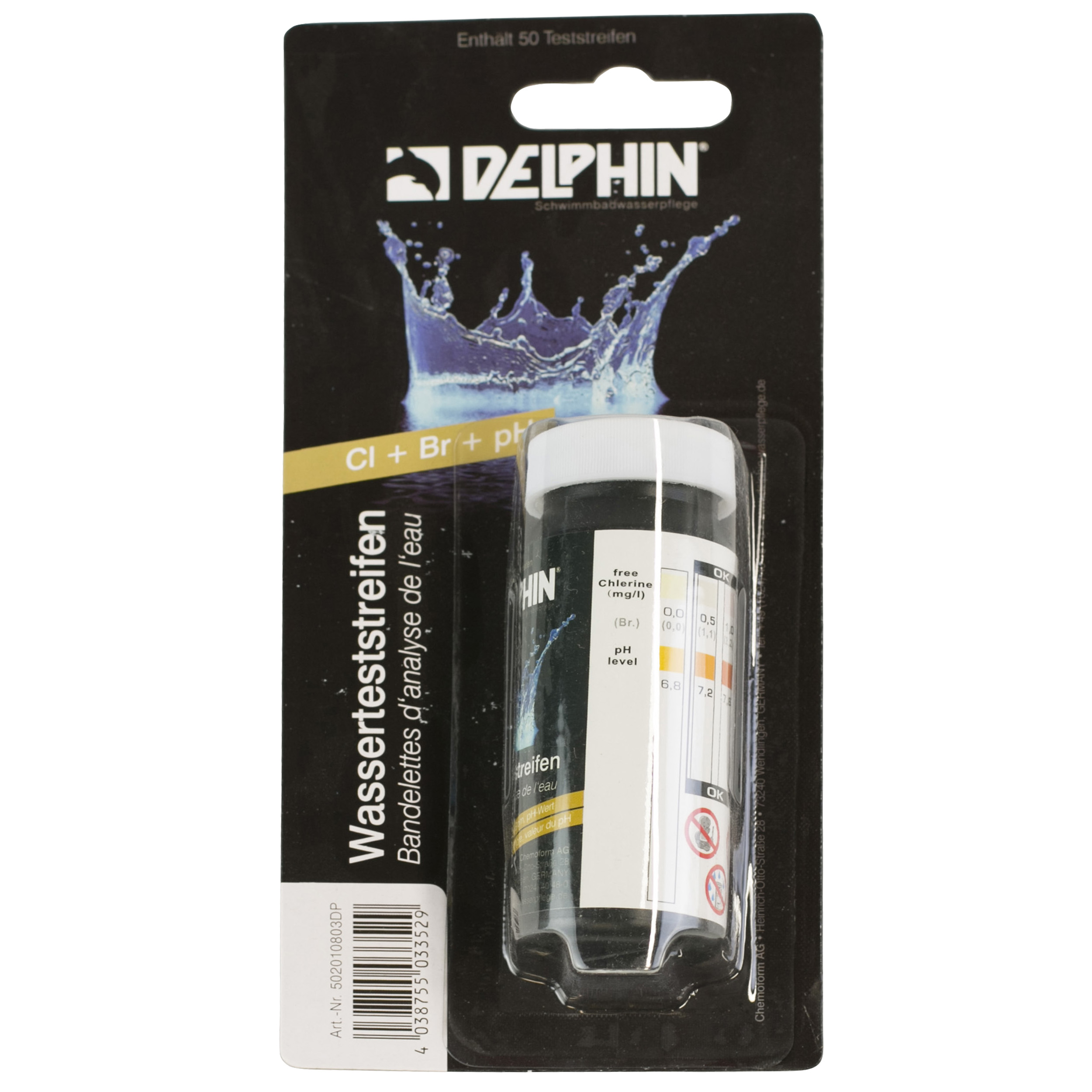 Delphin Wasser- Teststreifen