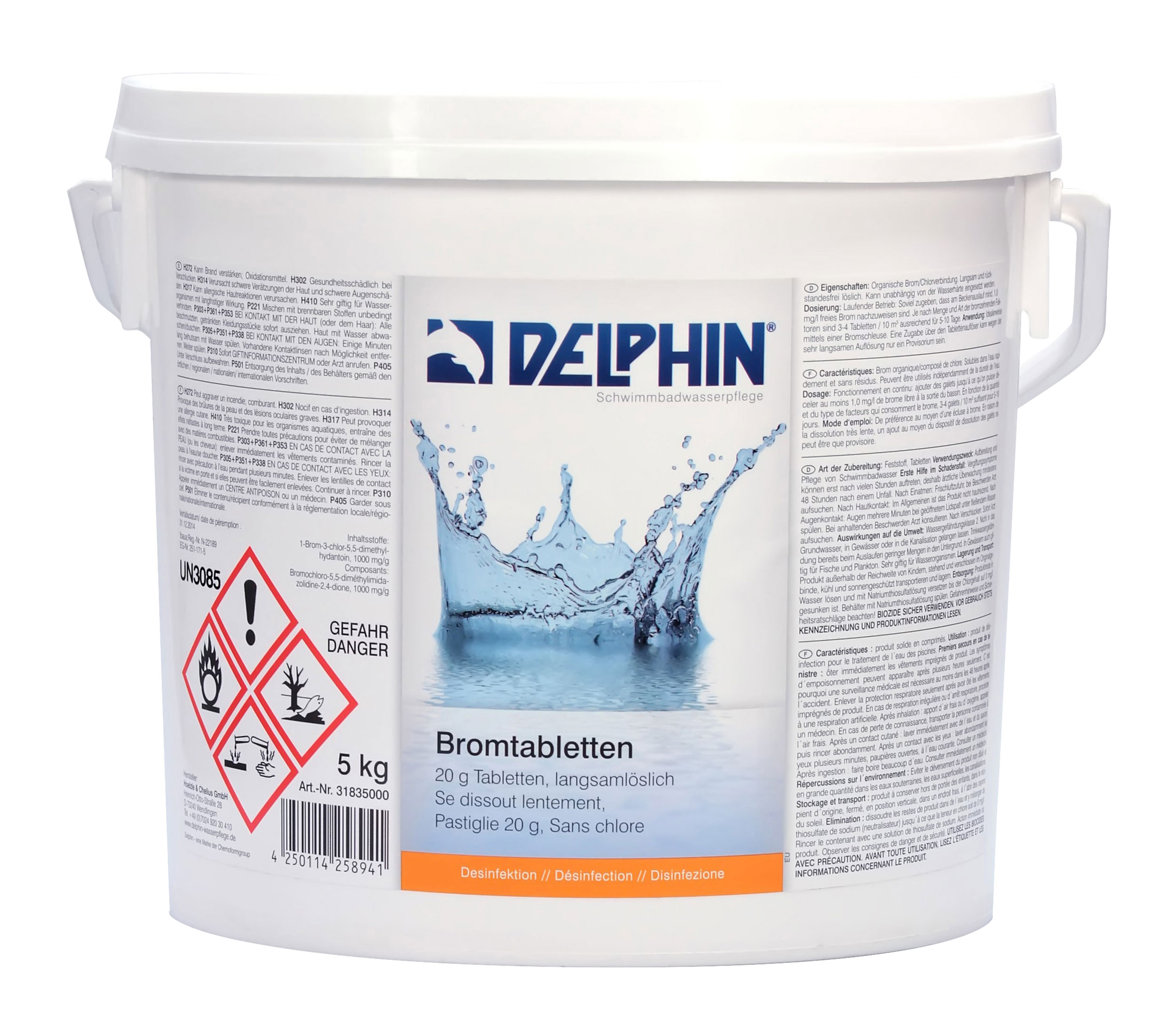 Delphin Brom Tabletten 20g, 5kg