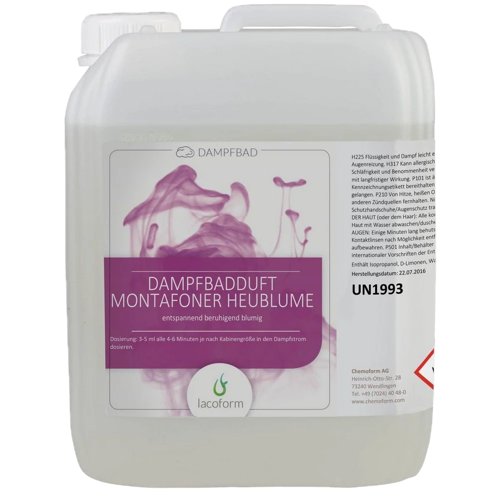 Lacoform, profumo per bagno di vapore Fiore di fieno del Montafon - 10L